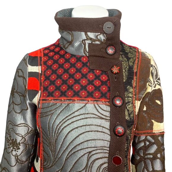 DESIGUAL Patchwork Geisha Coat - Picture 5 of 12